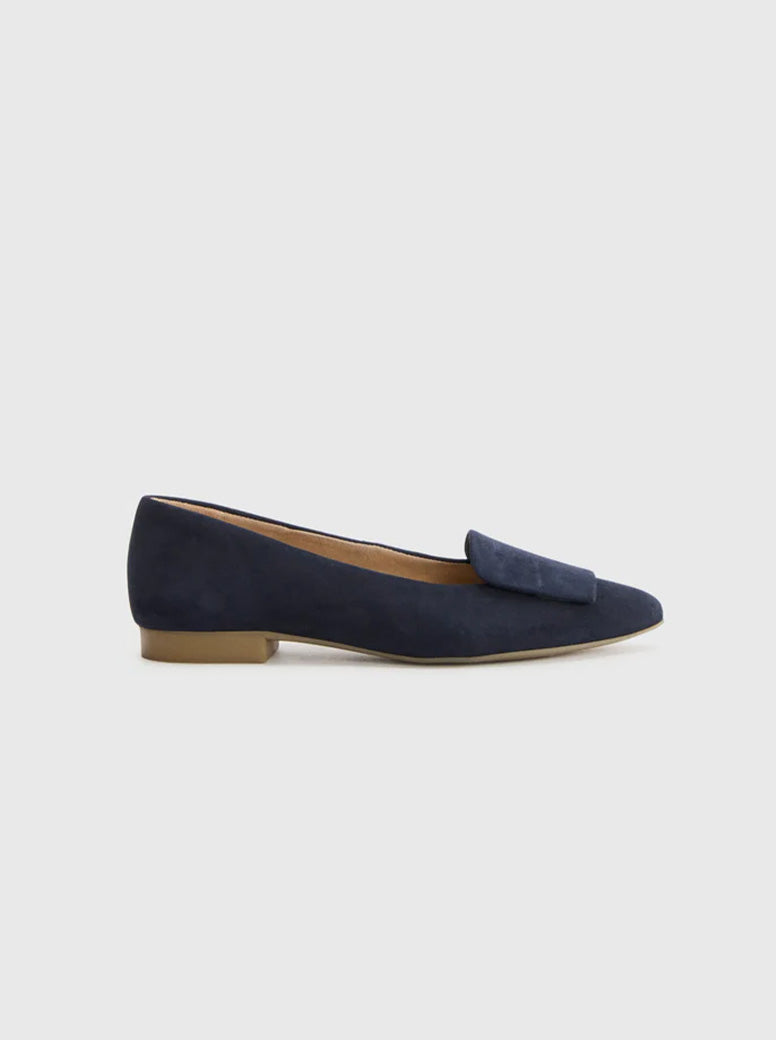 Trista navy blue suede