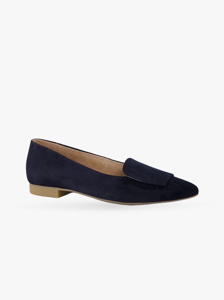 Trista navy blue suede