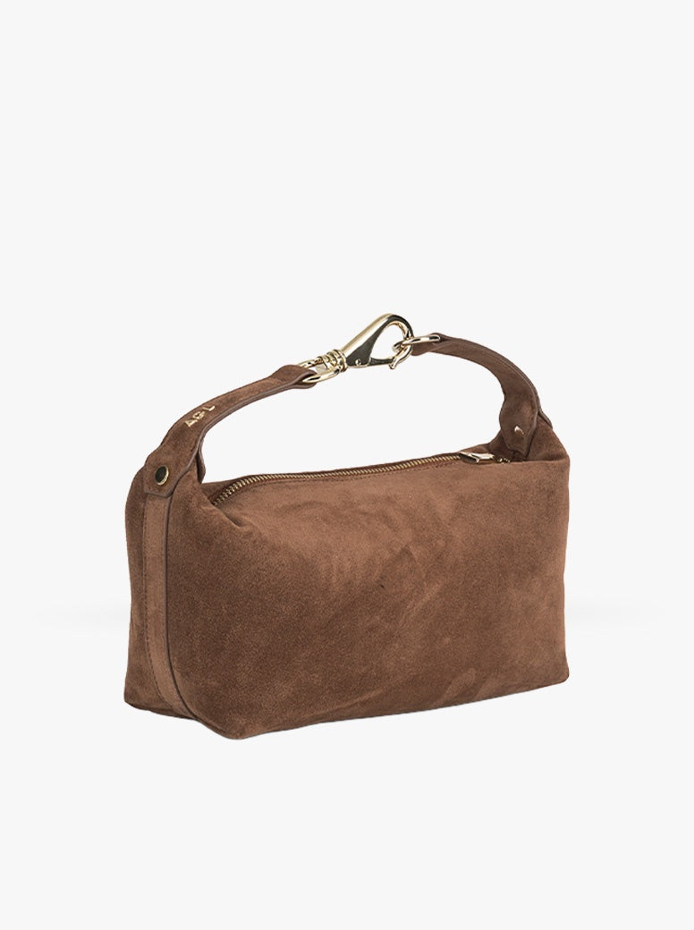 Bowler Hobo tan suede