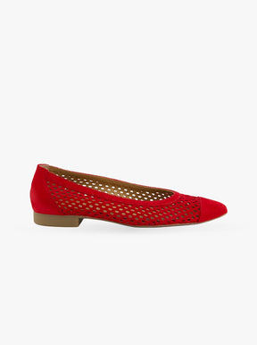Wendy red suede