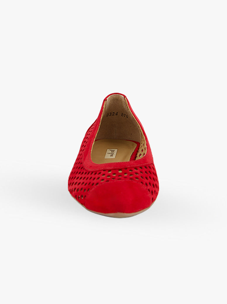 Wendy red suede