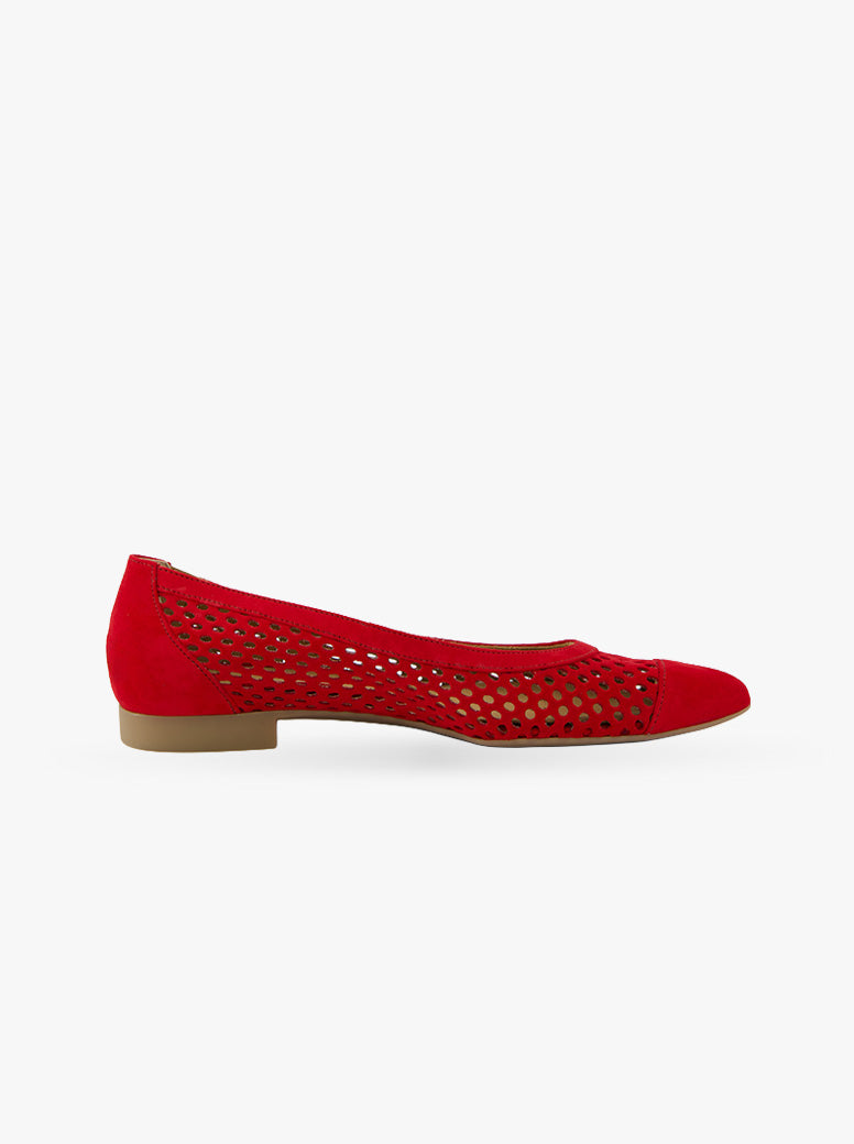 Wendy red suede
