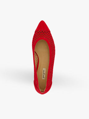 Wendy red suede