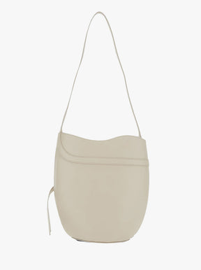 Belted Bucket Bag cream leather