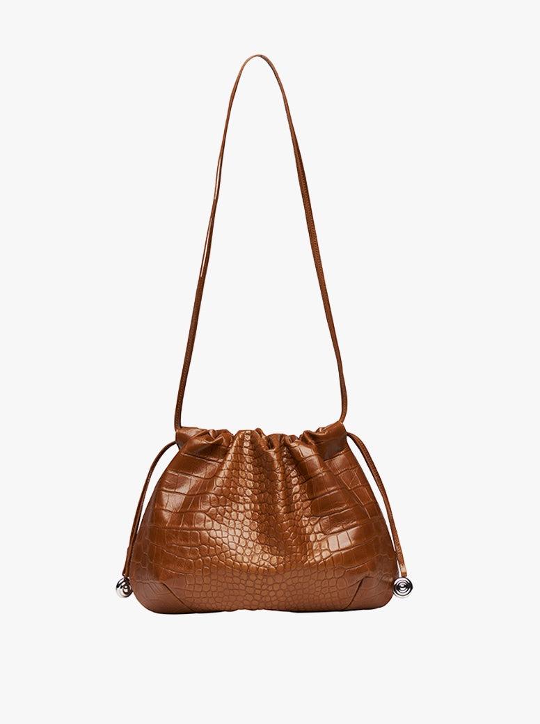 Charm Pouch nougat croc