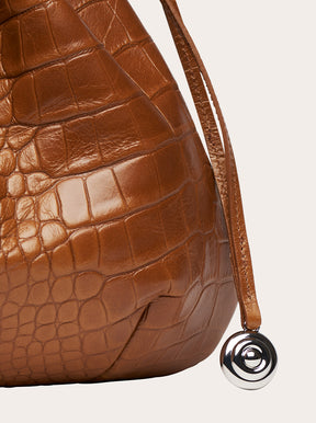 Charm Pouch nougat croc