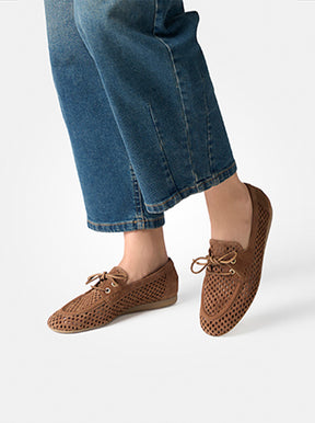 Cynthia tan suede