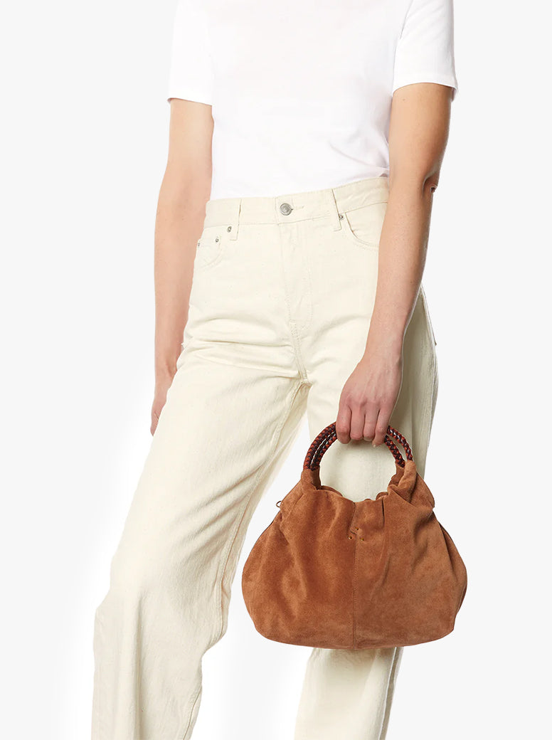 Gordi Medium caramel suede