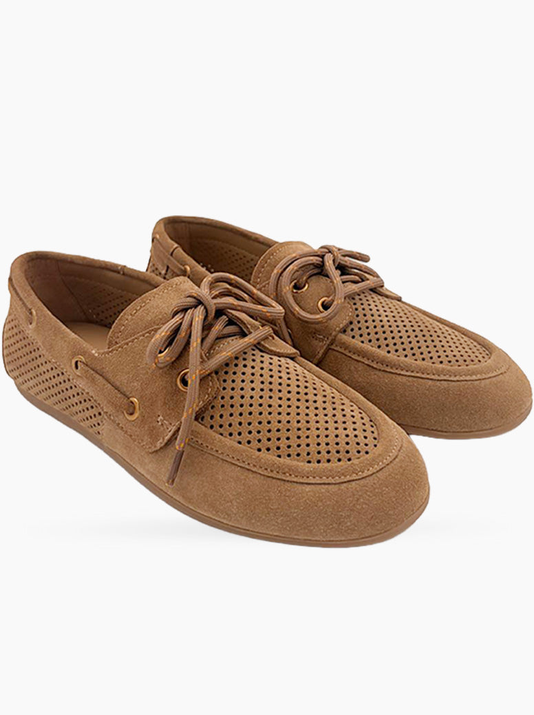 Lea tan suede