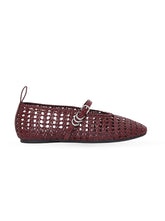 Spire Mary Jane burgundy woven