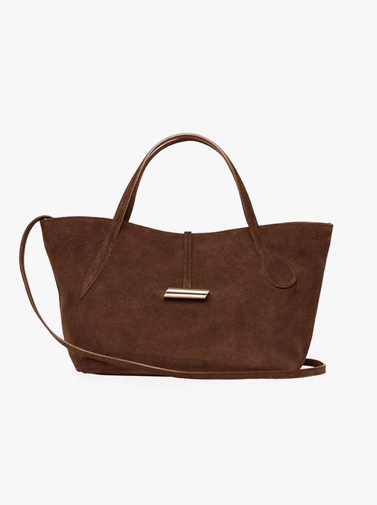 Petite Penne Tote dark brown