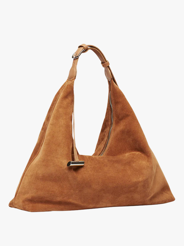 Pillow Hobo tan suede