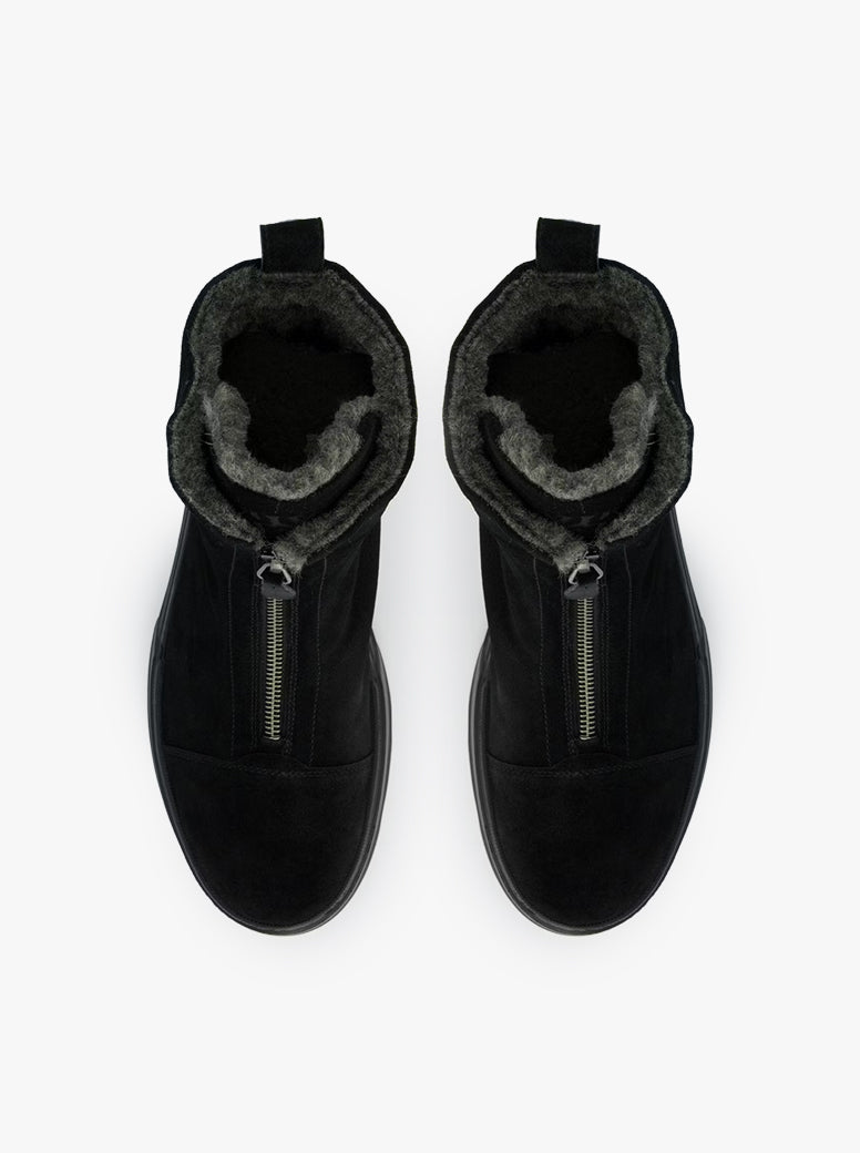 Wembly black suede