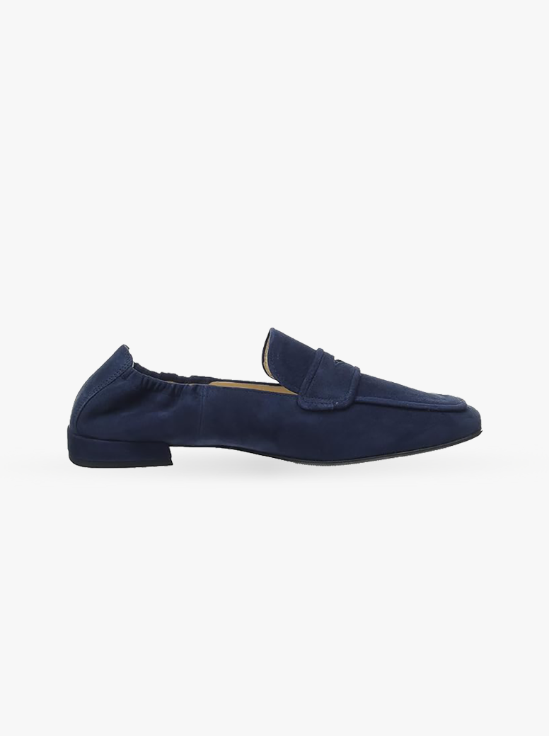 Pia navy blue suede